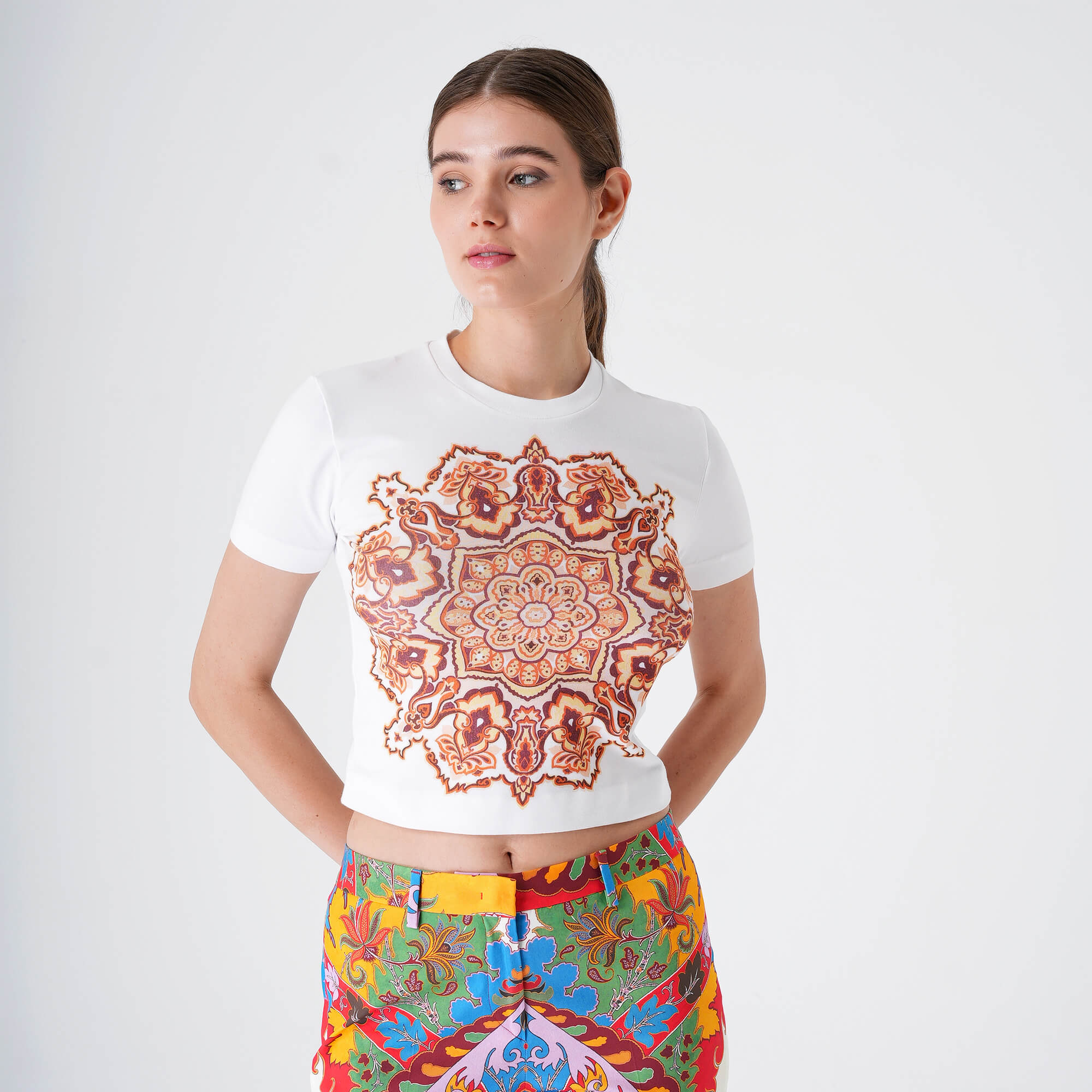 Etro - White Ethnic Tshirt